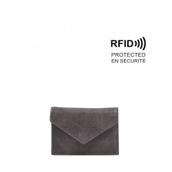 Debbie Card Case - Charcoal Grey 